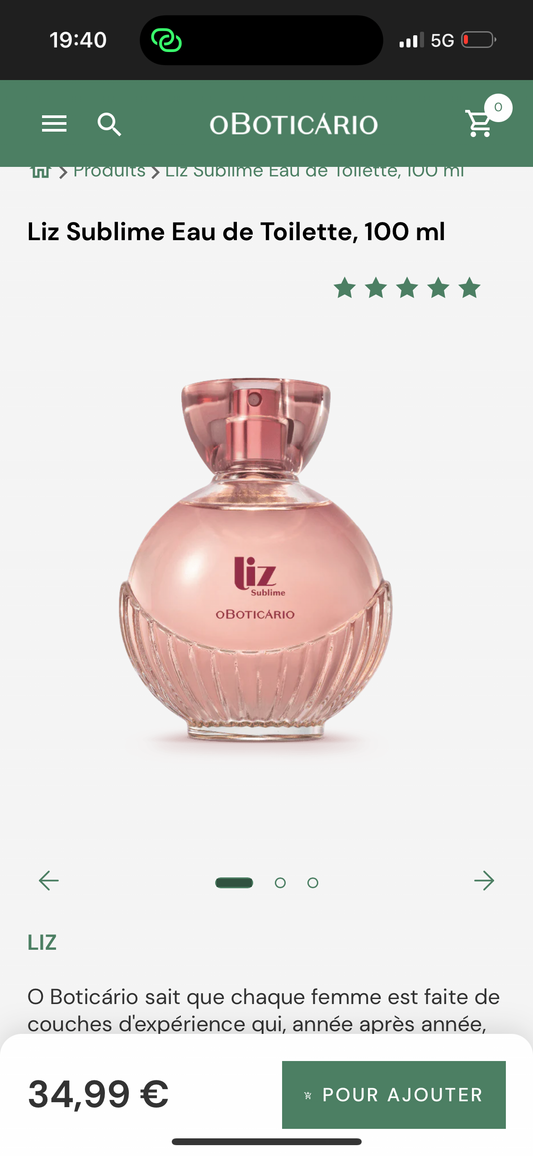 Liz Sublime Eau de Toilette, 100 ml
