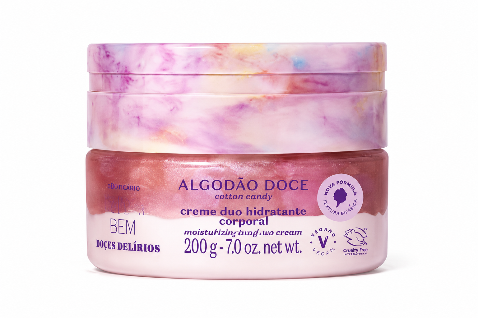 Crème Corps Duo Hydratante Cuide-se Bem Douces Délices – 200 g