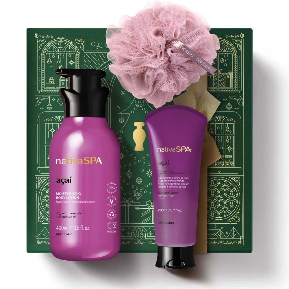 Kit de soins de Noël Nativa SPA Açaí Lotion