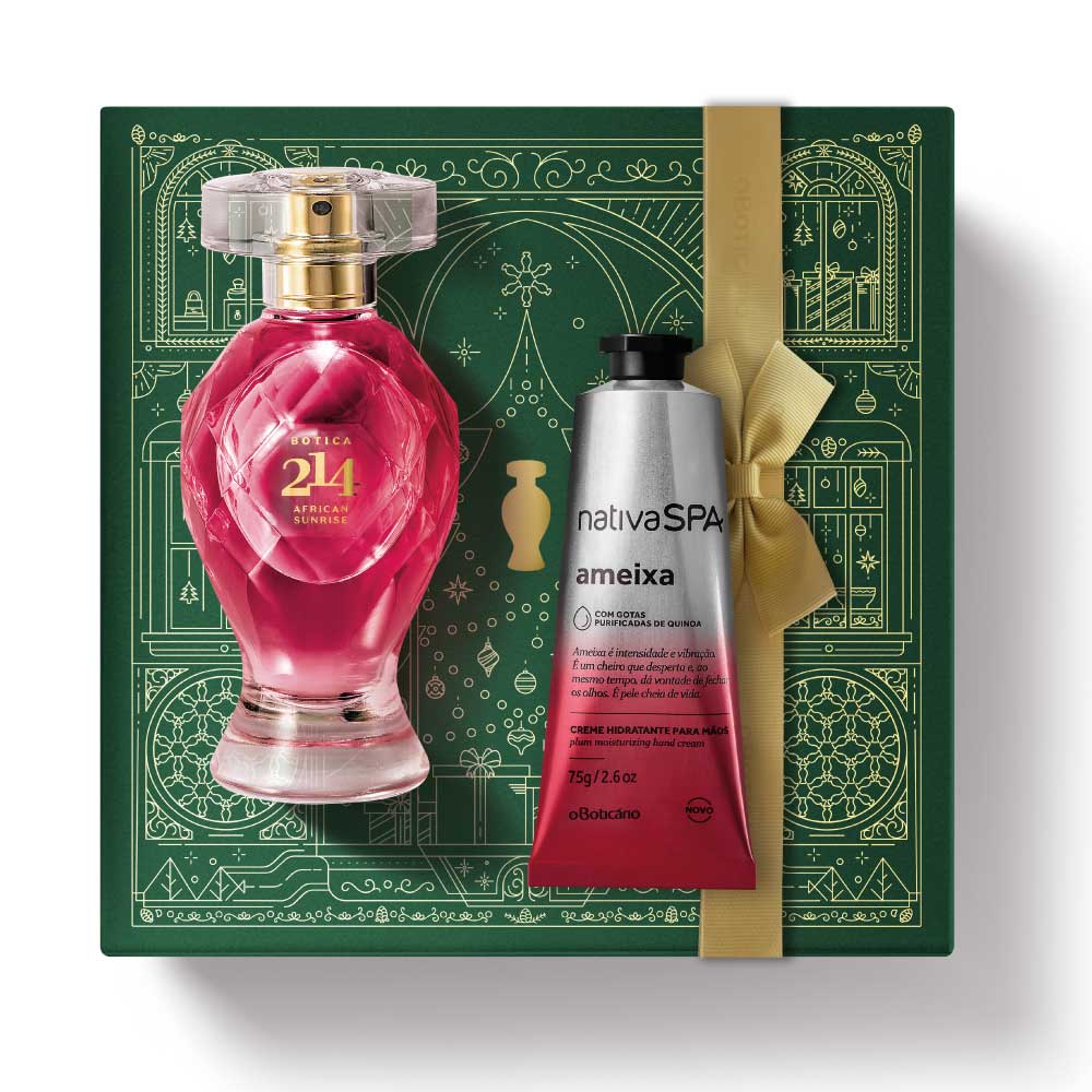 Coffret cadeau de Noël : Botica 214 African Sunrise + Parfum Prune