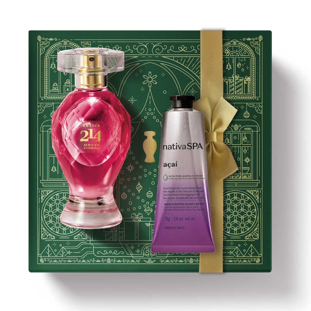 Coffret Noël : Botica 214 Parfum African Sunrise + Açaí