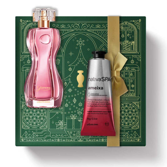 Coffret cadeau de Noël Glamour Parfum + Prune
