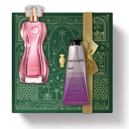 Coffret cadeau de Noël Parfum Glamour + Açaï