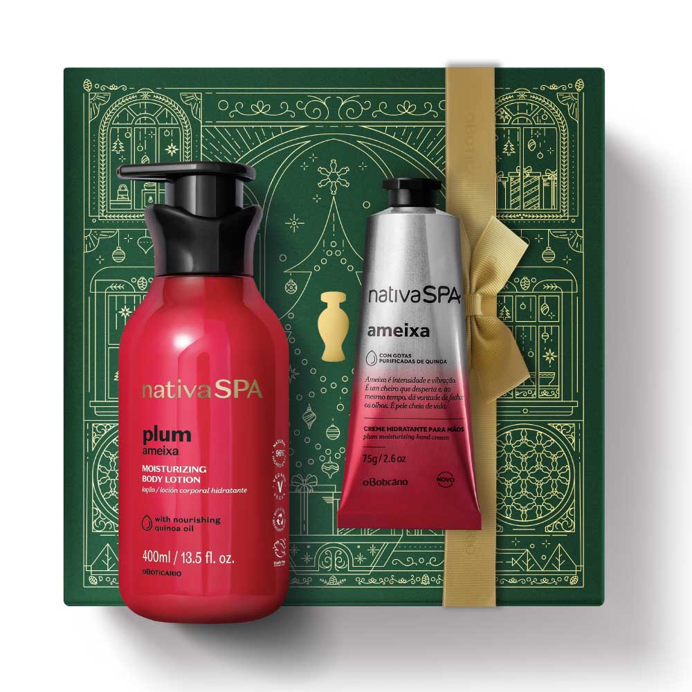 Coffret de soins de Noël Lotion Nativa SPA Plum