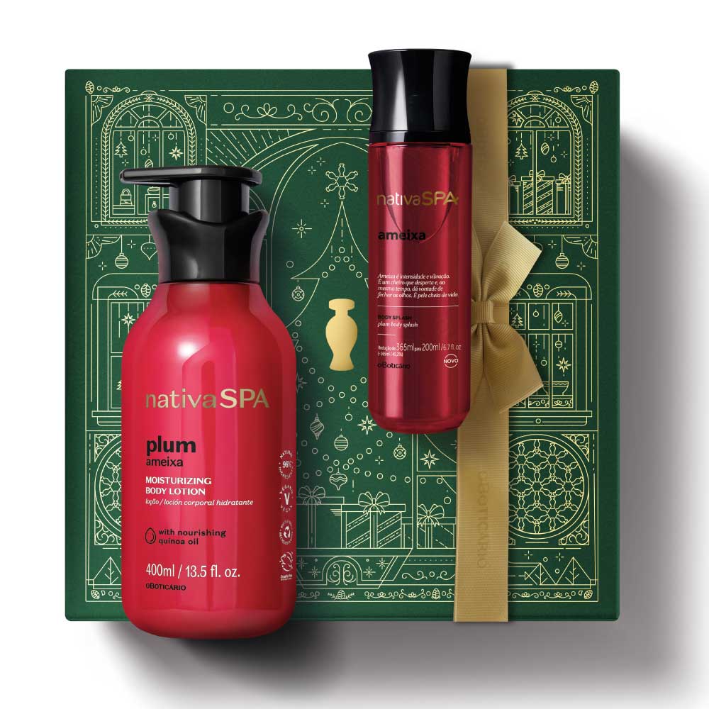Coffret de Noël pour peau parfumée, Nativa SPA Prune