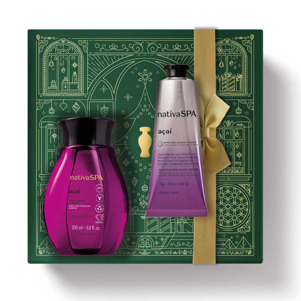 Kit d'hydratation de Noël Nativa SPA Açaí