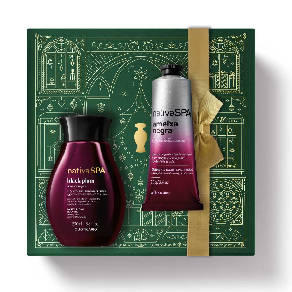 Coffret d'hydratation de Noël Nativa SPA Prune Noire